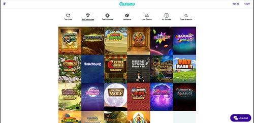 Casumo casino games and slot machines