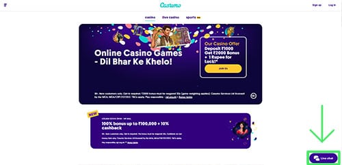 customer support and live chat