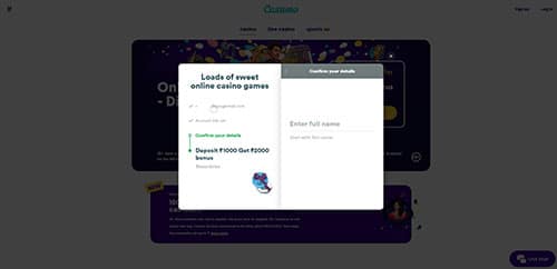 sign-up form part two