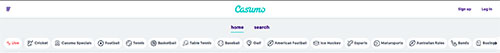 Casumo online sports betting screenshot