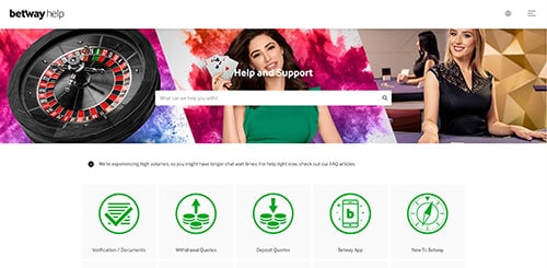 Betway customer service India