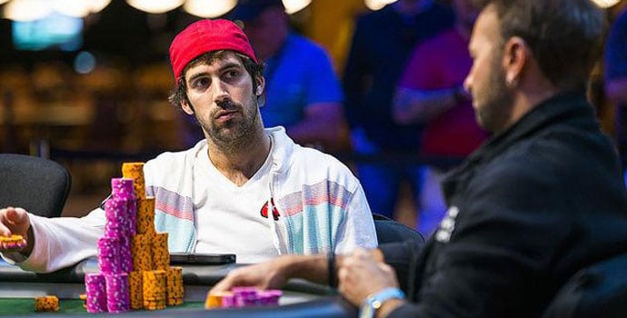 Jason Mercier playing poker against Daniel Negreanu