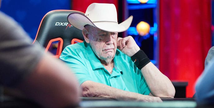 Doyle Brunson playing poker