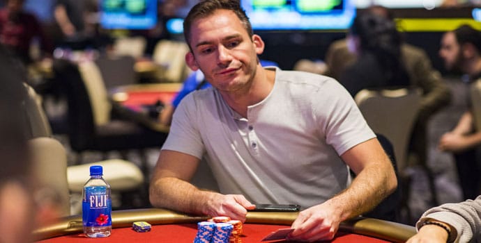 Justin Bonomo chip leader