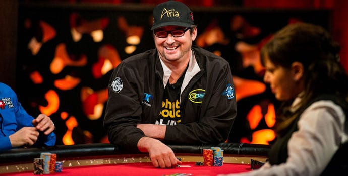 Phil Hellmuth playing professional poker