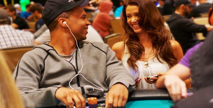 Shannon Elizabeth with Phil Ivey