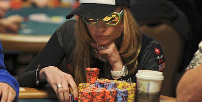 Vanessa Rousso playing poker